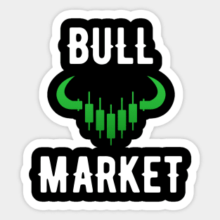 Bull Market Gift Stock Trader Trading Sticker